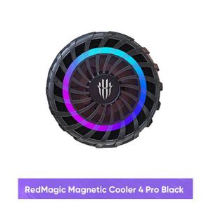 GLACIÈRE ÉLECTRIQUE Glacière magnétique 4Pro-Refroidisseur magnétique RedMagic Cooler 4 Pro, semi-conducteur LED RVB, dissipation