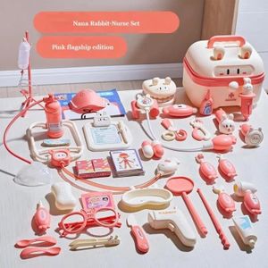 DOCTEUR - VÉTÉRINAIRE Jaune - Ensemble de jouets de petit docteur pour filles, stéthoscope, boîte médicale, infirmière, bébé, jouet