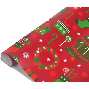 Rouleau De Papier D'Emballage Cadeau Kraft Motif Noël Lot De 5 Rouleaux De  3 M X 70 Cm Avec 20 M Ficelle Et 16 Fioco Cadeau [k1675] - Cdiscount  Beaux-Arts et Loisirs créatifs