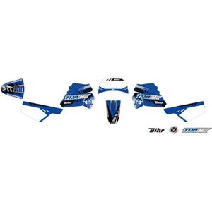 Kit deco Bleu par MXSPIRIT pour moto cross Yamaha PW50 PW 50 Haute qualite 