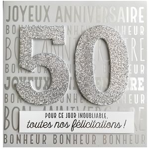 Carte Anniversaire 50 Ans Cdiscount