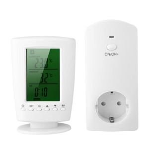 THERMOSTAT D'AMBIANCE HURRISE thermostat sans fil programmable Thermostat et prise sans fil programmables Prise intelligente domestique (EU 110-240V)