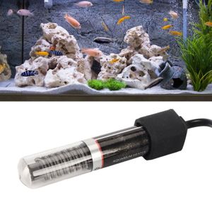 CHAUFFAGE Drfeify Chauffe-aquarium Réchauffeur de réservoir de poissons 26 ℃ température constante animalerie chauffage 25W Prise UE 220V