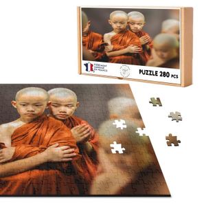 PUZZLE Puzzle Classique 280 pièces Enfants Moines Bouddhi