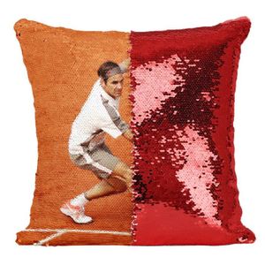 COUSSIN Coussin avec Housse Sequin - Paillettes Rouge Terr