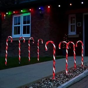 blanc rouge éclairage blanc chaud éclairage de Noël avec bâtonnets de sucre d/'orge Goobay 58117 Guirlande lumineuse à 10 LED en sucre d/'orge fonction minuteur