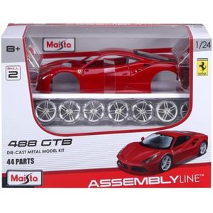 VOITURE À CONSTRUIRE MAISTOKit métal Maisto - Véhicule à monter Ferrari 488 GTB à l'échelle 1/24ème