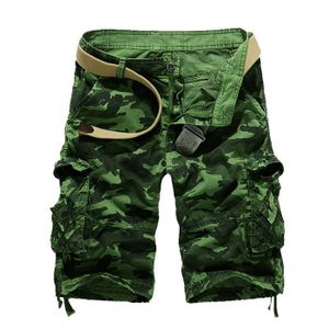 Ni_ka Pantalon Travail Homme Grande Taille Short DéContracté D'ExtéRieur Ample avec Poches Noir Kaki Taille M à 7XL