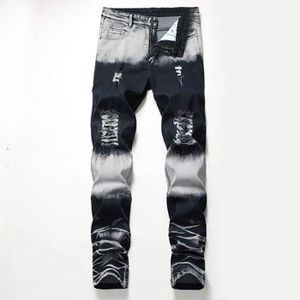 JEANS Pantalons Hommes Designer Mens Jeans Détruit Rippe