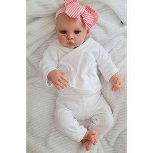 POUPÉE Pinky Reborn Adorables Poupées Bébé Fille 19 pouces 48 cm Ensemble Cadeau de Bébés Réalistes et Adorables Corps en Tissu