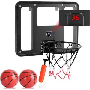 PANIER DE BASKET-BALL Panier de Basket Enfant Mural avec Scoreboard Automatique Mini Panneau Intérieur pour Maison Saloureau84