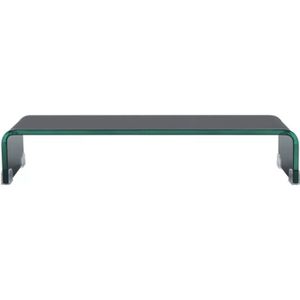Meuble Tv Support Etagere En Verre Pour Rehausseur Moniteur D