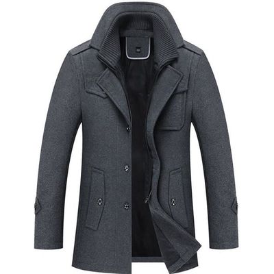 Manteau noir sales homme hiver