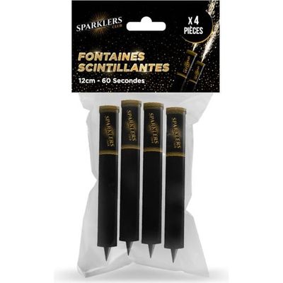 Lot De 100 Fontaines Lumineuses 60 Secondes Pour Gâteau Et Champagne - Bougies Étincelantes Sparklers Club F1