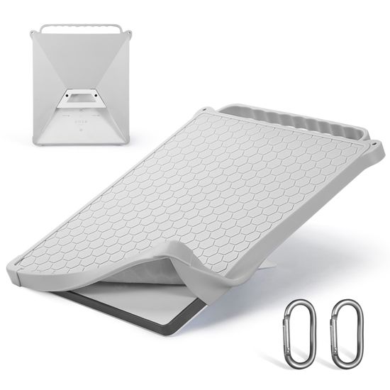 CYBERSTATION Starlink Mini Coque De Protection En Silicone Liquide Pour Parabole Starlink Mini Etanche Et Antichoc Blanc
