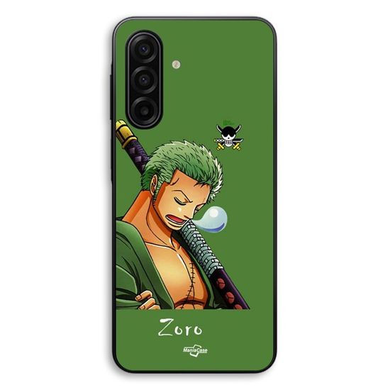 Coque Motorola Moto G24 – Logo Roronoa Zoro One Piece – Silicone Noir Antichoc