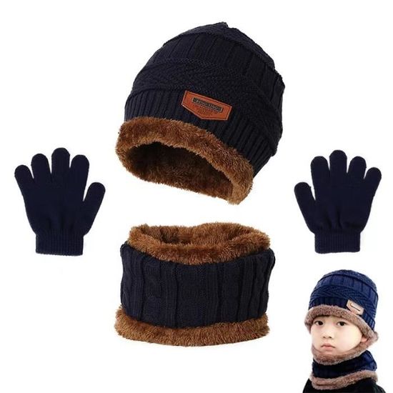 Ensemble Bonnet,écharpe,gants déssin Mickey Costume trois pièces chaud  d'hiver pour les enfants ,Cadeau Noël hiver enfants - Cdiscount  Prêt-à-Porter