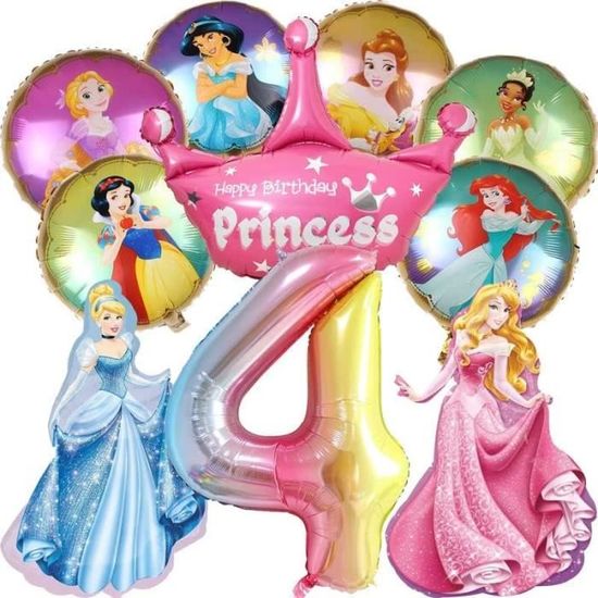 71 Pièces Deco Anniversaire Fille 4 Ans Princesse, Ballon Anniversaire  Princesse 4 Ans, Guirlande Princesse Anniversaire, Arc[H3187] - Cdiscount  Maison