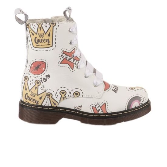 Blanc 38 Achat Vente Bottines fille F T LAC Cdiscount
