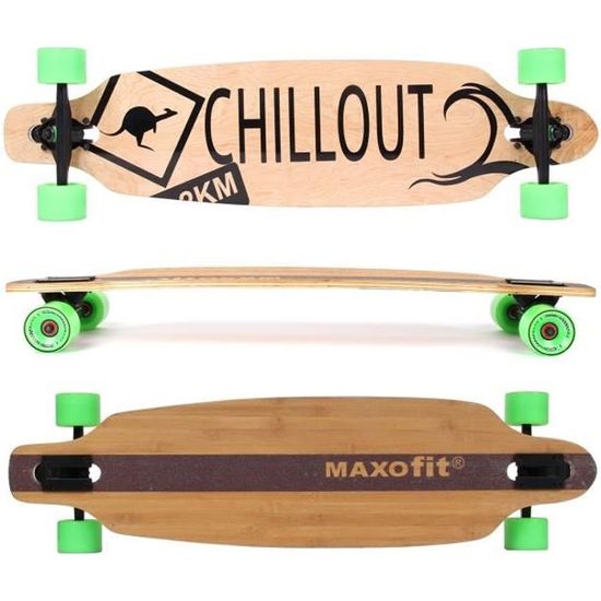 Longboard Chillout No. 19 , Drop Through, 9 couches, ABEC 11