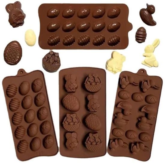Moule Silicone Ours Moule En Silicone Lapin De Pâques, Moules En Silicone Pour Bonbons Moule Gateau Silicone