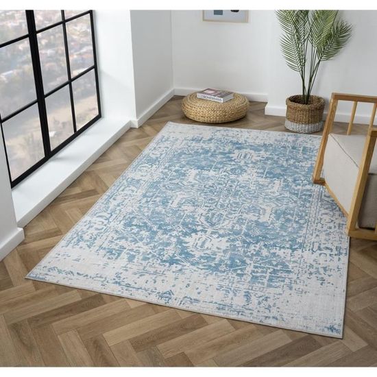 Tapis Stephen Curry Motif Floral - 60x90 Cm, Poils Courts, Lavable, Antidérapant - Pour Chambre, Salon (Vert) - 12
