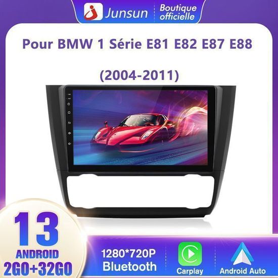 Autoradio Android Pour BMW Série 1 E81/E82/E87/E88 2005-2011 - 9 Pouces, CarPlay Sans Fil, 4+64Go