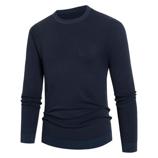 Oanviso Pull Homme Col Roulé Hiver Coupe Ajustée Tricot Torsadé