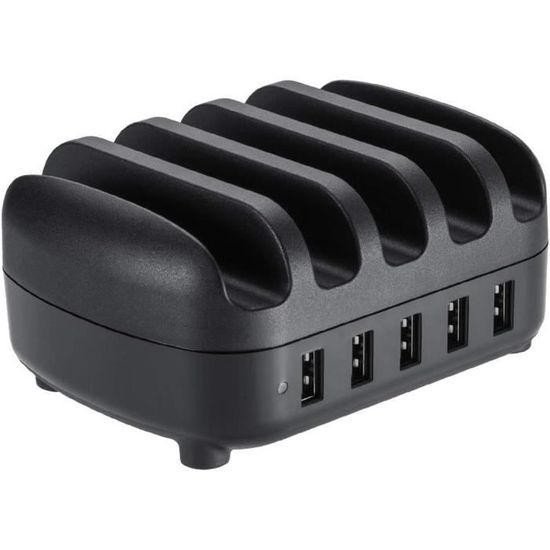 Station de charge USB 6 ports Manhattan 6 ports USB A jusqu'à 2,4 A/5 V