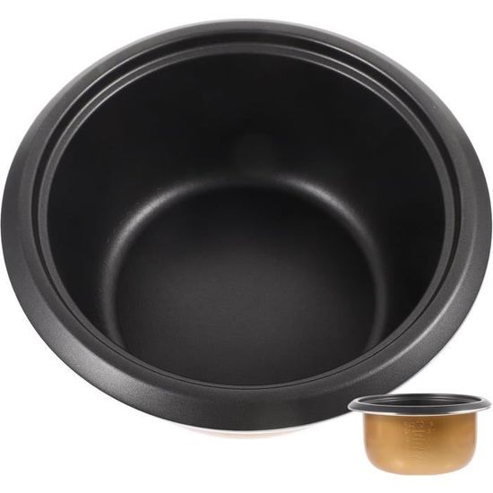 UPKOCH Cuiseur De Riz Cuve Inox 4L 700W - 26.80X26.80X12.50cm Remplacement Pot IntéRieur En Acier Inoxydable 304, Facile À Nettoyer, Chauffage Uniforme, Anti-Rouille, Pour Cuisine