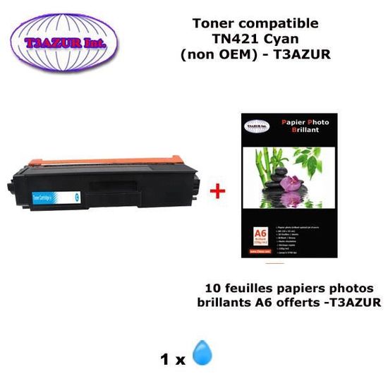 Toner T3AZUR Toner+Tambour compatible Brother MFC-L2710DW, MFC