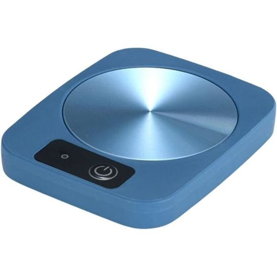 Suewow Chauffe-Tasses Électrique – 3 Températures – Arrêt Auto 8h – Maintien Boisson Chaude Café Thé – Design Compact Argent