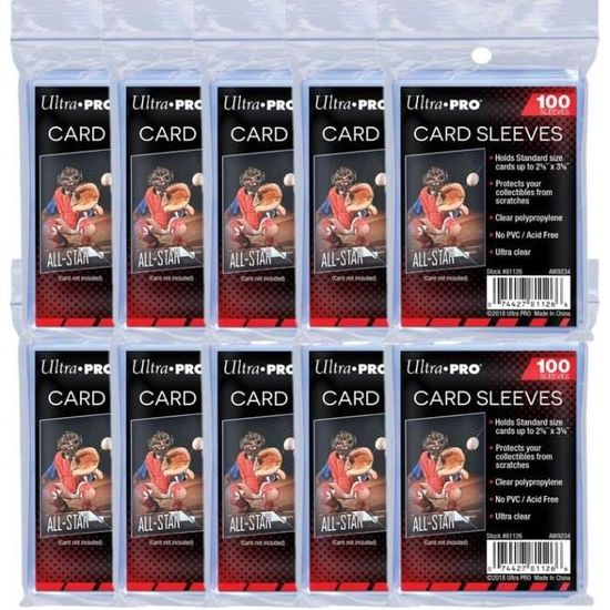 Ultra PRO 1000 Clear Soft Card Sleeves – PVC-Free, Acid-Free – For Magic, Pokémon, TCG