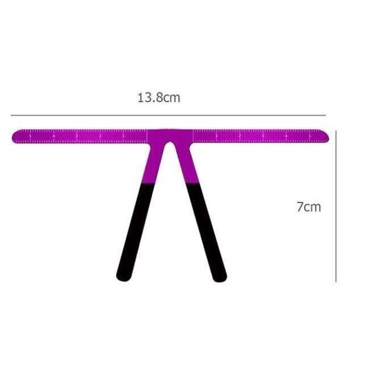 Règle à Sourcils Autocollante - 6 Pièces Pour Microblading Et Maquillage Précis - PVC Flexible Et Transparent - Idéale Pro Et Débutants