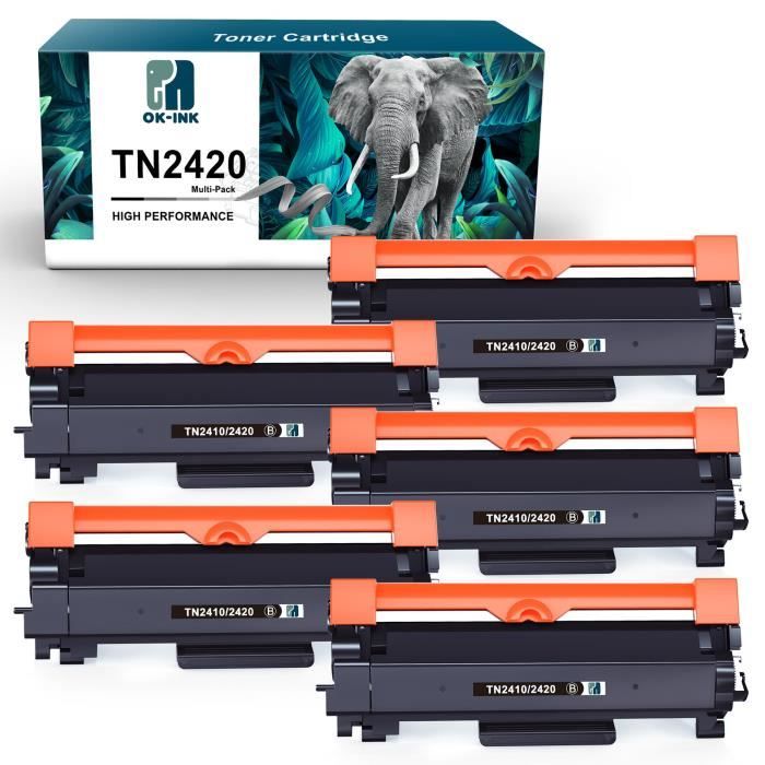 TN-2420 Compatibele Tonercartridges – 2 Stuks Zwart, Hoge Capaciteit (3000 Pagina’s), Voor Brother Printers
