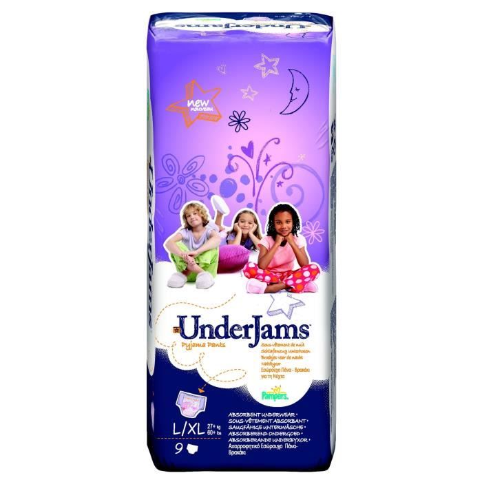 PAMPERS Underjams Filles Taille L à XL par 9 Cdiscount Puériculture