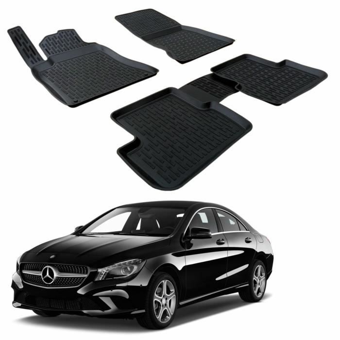 SCOUTT | 3D Tapis De Sol En Caoutchouc Premium Compatible Avec MERCEDES CLA 2012-2018