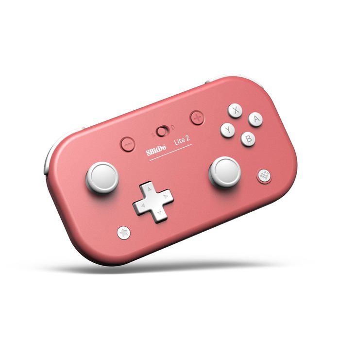 Jeux, Accessoires et Consoles Retrogaming-8BitDo Lite 2 Rose Manette Bluetooth pour Nintendo Switch, Raspberry, Android et Windows