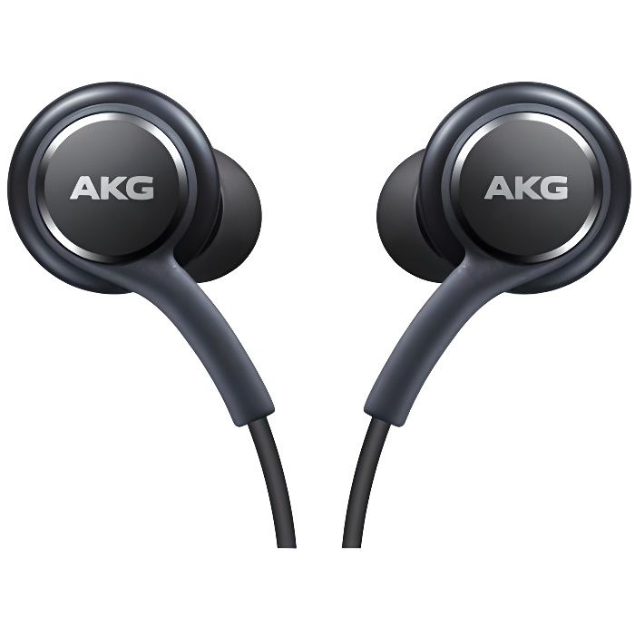 GENUINE OFFICIEL SAMSUNG GALAXY S8 S8 + PLUS NOIR AKG EN EAR HANDSFREE EARPHONES