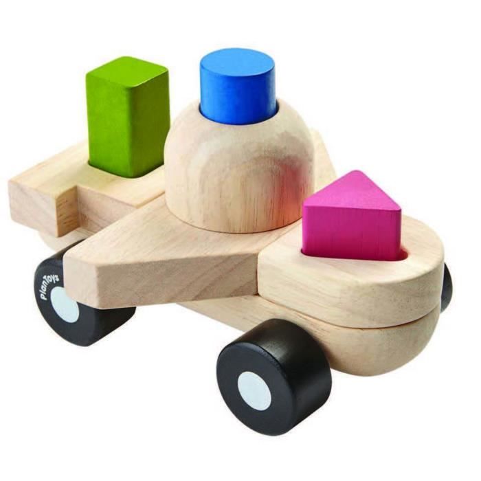PLAN TOYS Jeu en bois Mon premier avion de construction