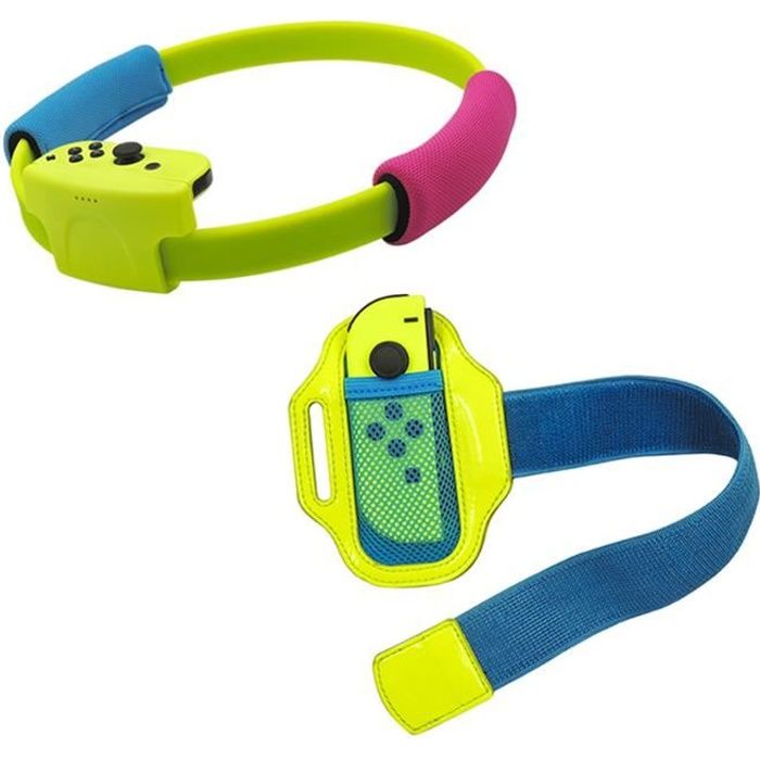 40CM Sangle de jambe élastique avec poignées Ring-Con réglable pour nintendo switch joy-Con Ring Fit Adventure Game