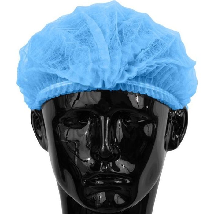 100 x Simply Direct Charlottes Bleu/Bouchons à Clip/Filets Cheveux Tête Couvertures Dans un Sac Refermable.