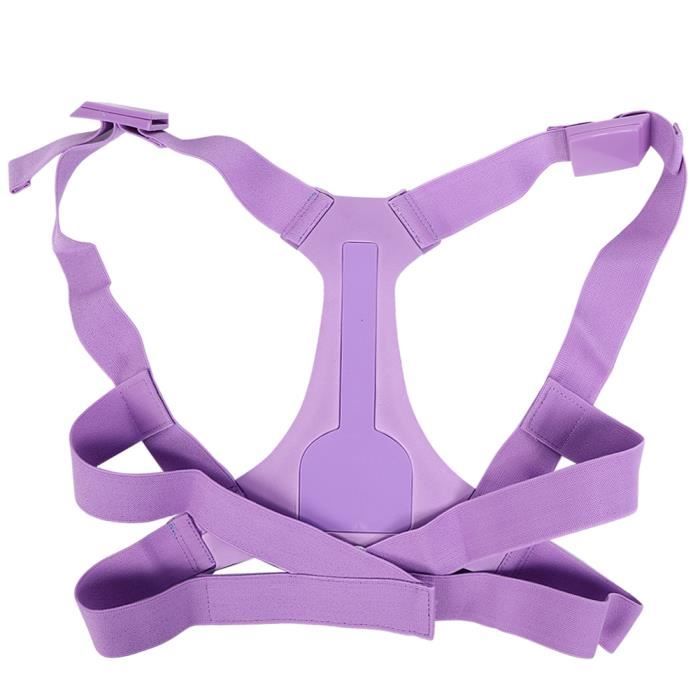 CHI ◘ Ceinture de correction du dos Soutien de la colonne vertébrale pour Adolescent Adulte (Violet) (M)