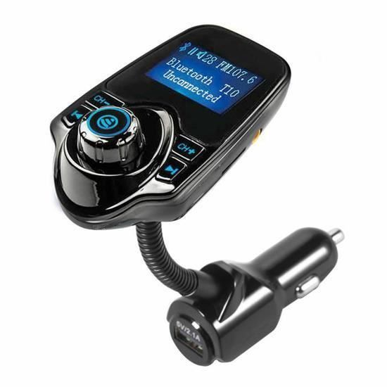 Kit Chargeur MP3 USB Lecteur de Musique sans fil Bluetooth TranEMetteur FM USB SD - TF -carte Micro de Voiture pour iPho…
