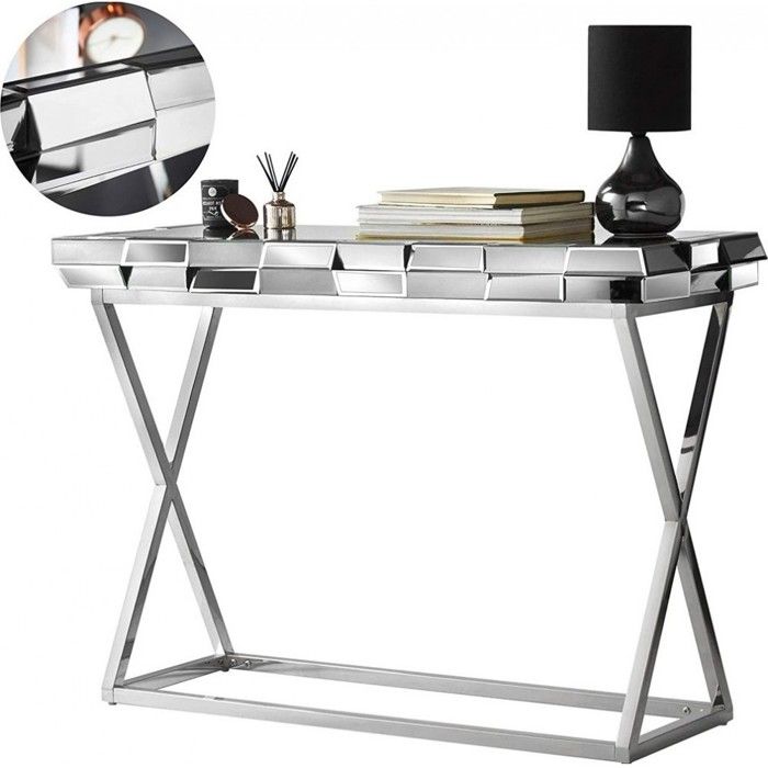 Console verre miroir 3D