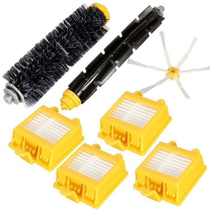 7x Kit Brosse Latéral Filtre Nettoyage Pour iRobot Roomba 700 760 770 780 Serie