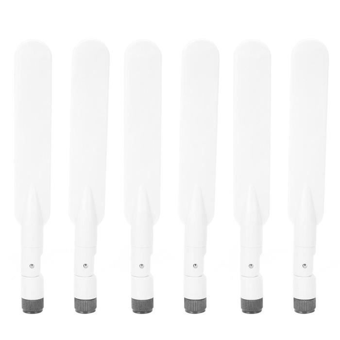 Atyhao routeur d'antenne SMA Antenne WiFi 6 pièces 2.4G / 5G double bande 5DBI 700-2700 Mhz RP-SMA routeur réseau sans fil