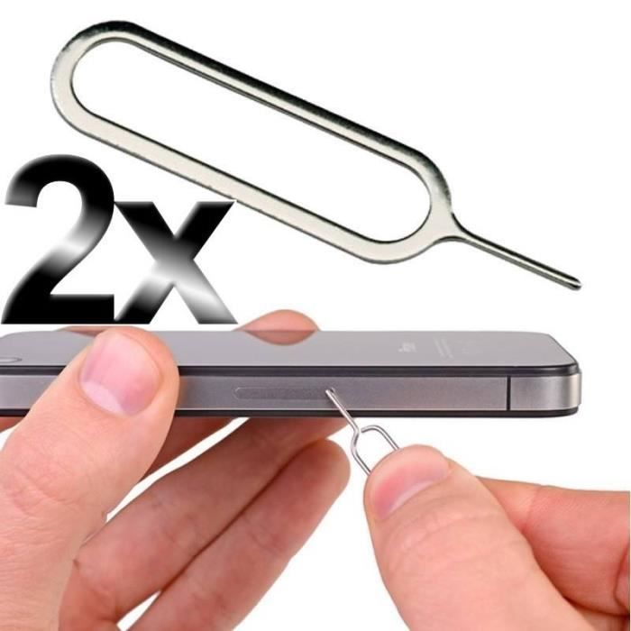 2 x Éjecteur Tiroir Carte Sim Pour iPhone iPad Samsung Galaxy S6 S6 Edge S7 Edge