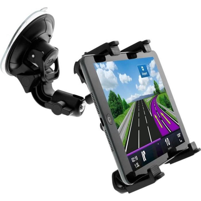 Support Voiture pour Tablette 7 à 11 pouces - Fixation Ventouse