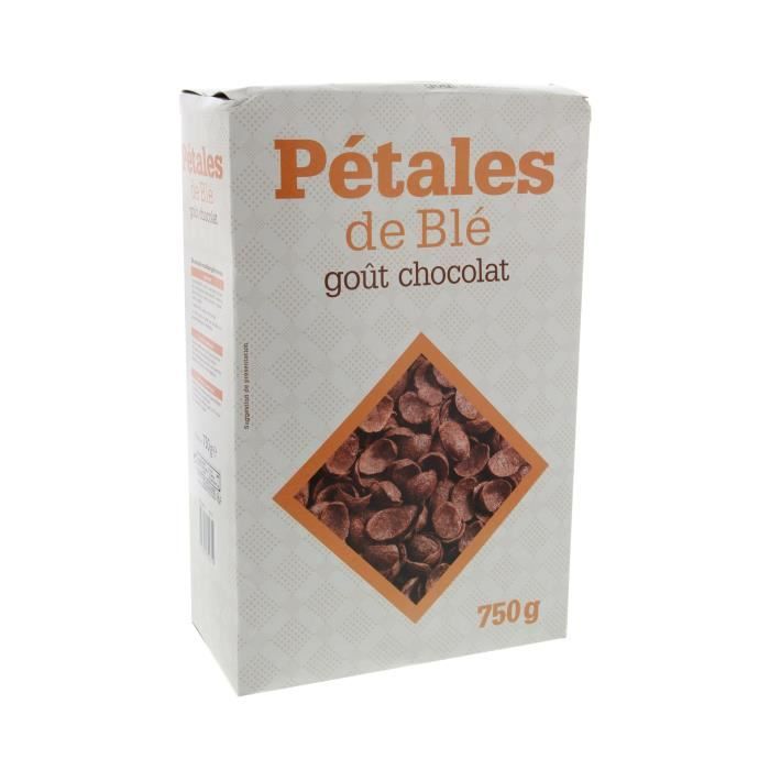 Céréales pétales de blé goût chocolat - 750g